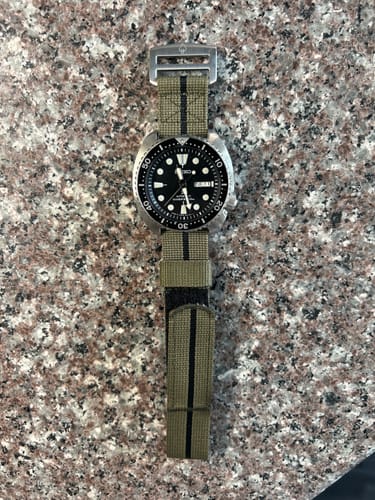 Customer photo review of Glomar Explorer - Hook & Loop Strap Striped - NEW