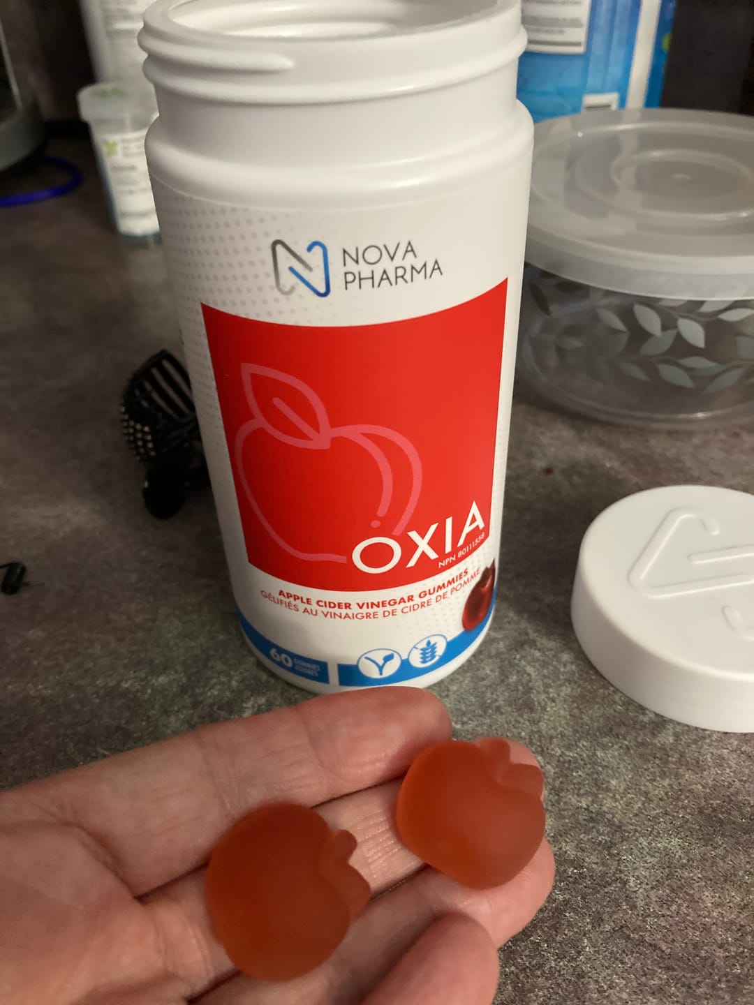 Customer photo review of Nova Pharma - Oxia Vinaigre de cidre de pomme (60 jujubes)