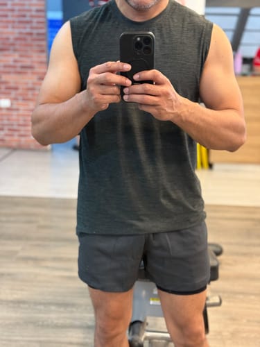 Customer photo review of Core-Vent Liner Shorts - Dark Green