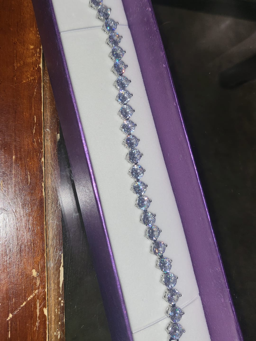 Customer photo review of Tiffany's Tennis Bracelet