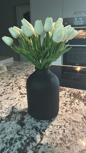 Customer photo review of Arlo Vase - Matt Black