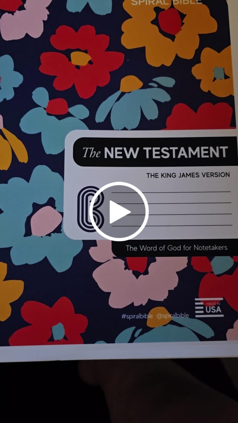 Customer video review of Spiral Bible™ - KJV - New Testament - Floral