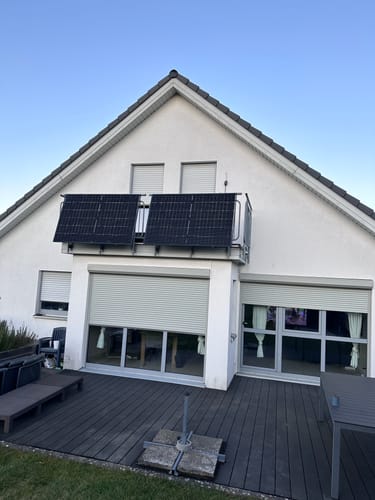 Customer photo review of Balkonkraftwerk 860 Watt Bifazial Hoymiles HMS-800W-2T Solaranlage Trina Solar 430W