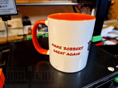 Customer photo review of TassenExpress - Becher Keramik Tasse mit Logo bedruckt 325ml Firmenlogo