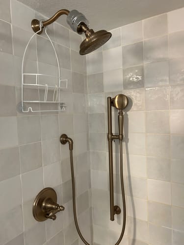 Customer photo review of 8 Inch Rain Shower Head with Shower Head Filter
