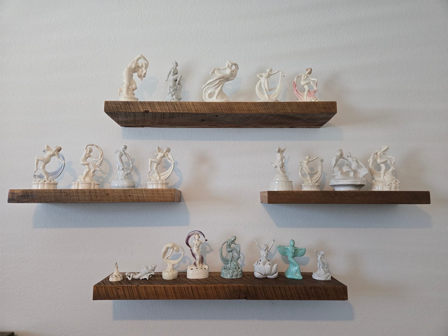 Customer photo review of RECLAIMED WOOD FLOATING SHELVES