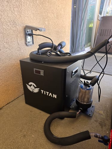 Customer photo review of Cold Plunge Chiller Black