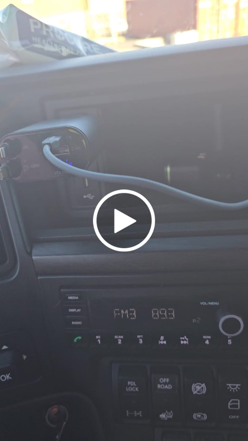 Customer video review of 4 in 1 Car Charging Port