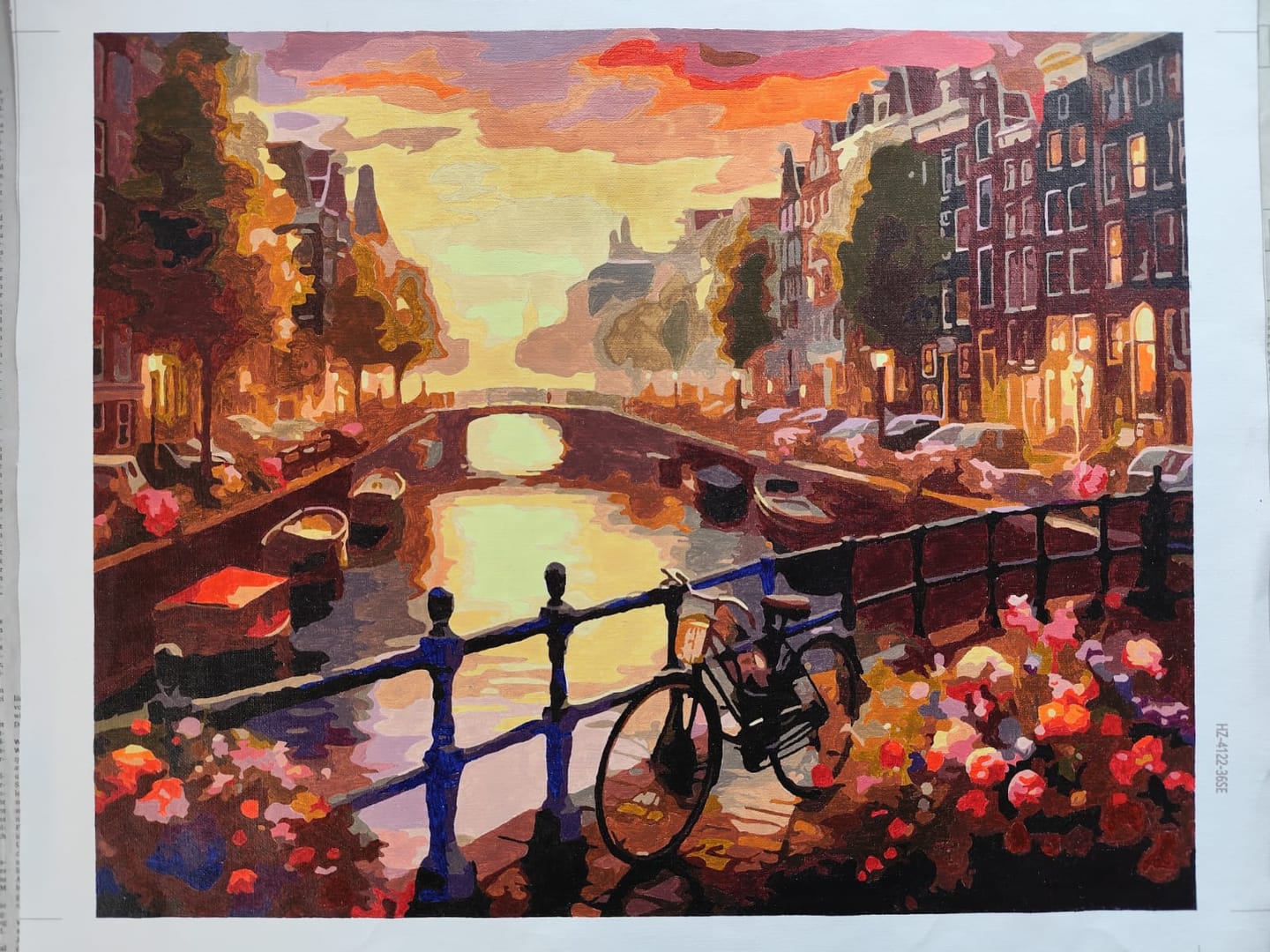 Customer photo review of Amsterdam, Fahrräder – Malen nach Zahlen