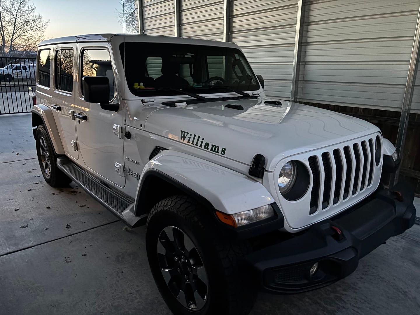 Customer photo review of Premium Hood Lettering | Set of 2