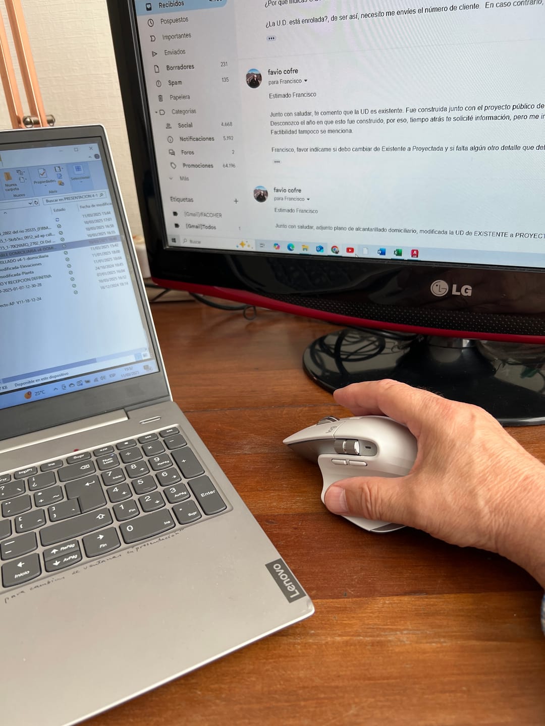 Customer photo review of Mouse Logitech MX Master 3S Pale Grey