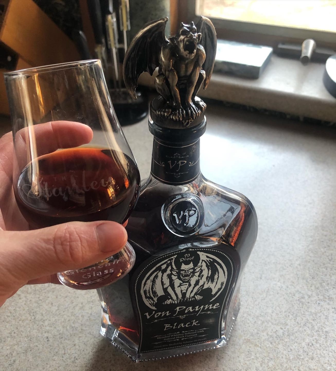 Customer photo review of Von Payne Black Blended Whiskey (2) Bottle Bundle