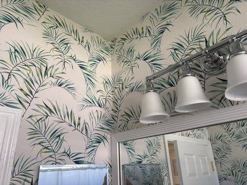Customer photo review of Personalized Wallpaper 0004_DC_13_(Non Pasted - Canvas 13oz)