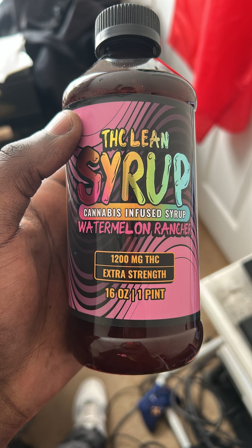 Customer photo review of 1200mg THC Syrup (1 Pint)