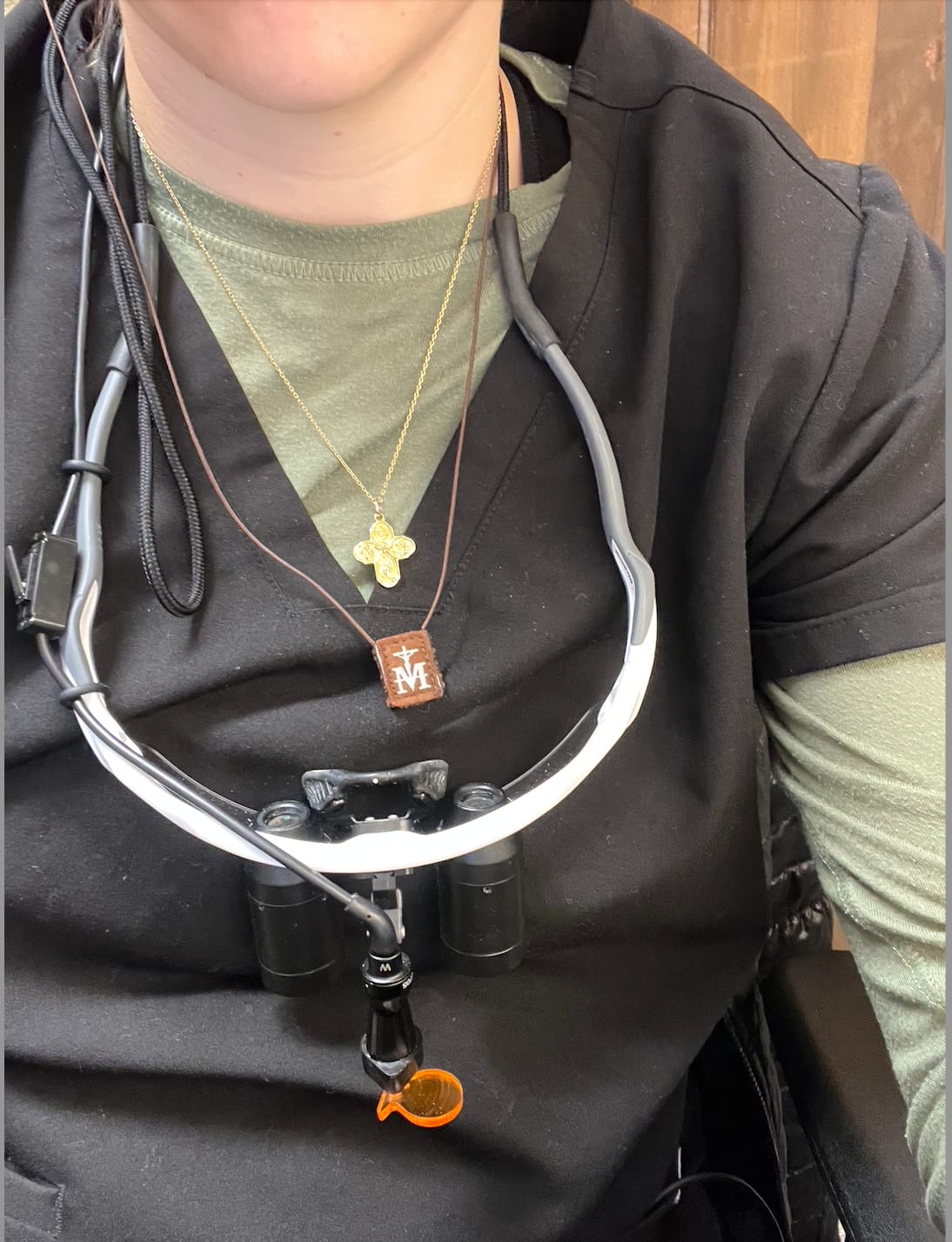 Customer photo review of OLMC Mini | Our lady of Mt. Carmel Premium Brown Scapular