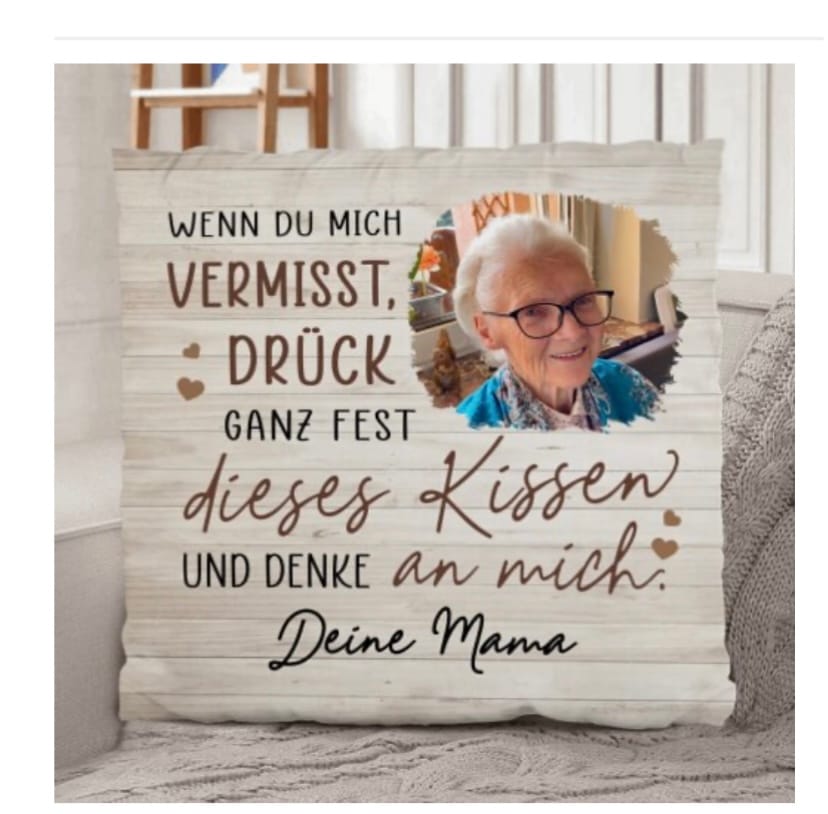 Customer photo review of Immer bei dir - Familien-Kissen