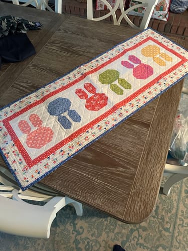 Customer photo review of Bunny Ear Boulevard Runner -Handmade By Janette