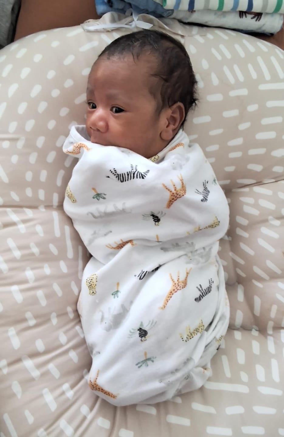 Customer photo review of Cushii Lounger Wanderlust - Oatmilk