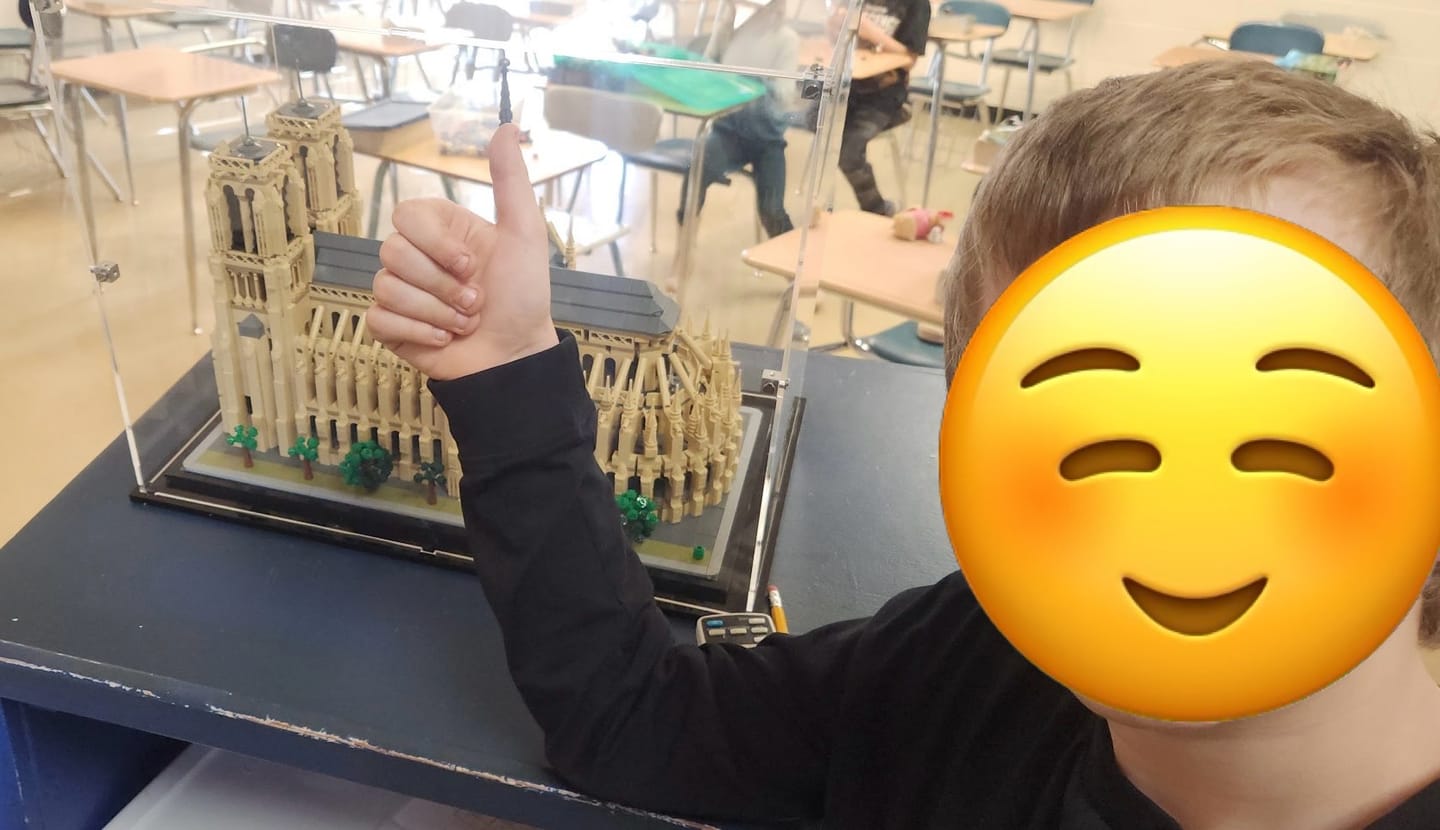 Customer photo review of Display Case for LEGO® 21061  Architecture Notre-Dame de Paris