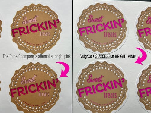 Customer photo review of Print Custom Stickers
