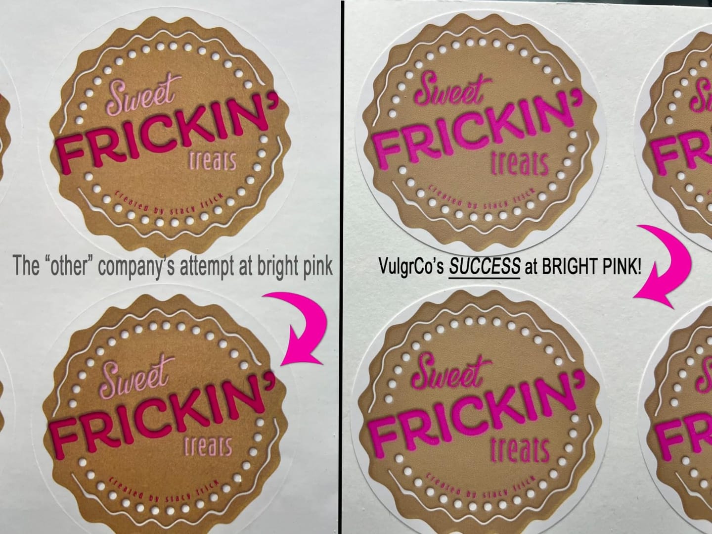 Customer photo review of Print Custom Stickers