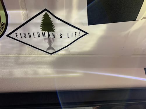 Customer photo review of Fish Bones & Tree Sticker