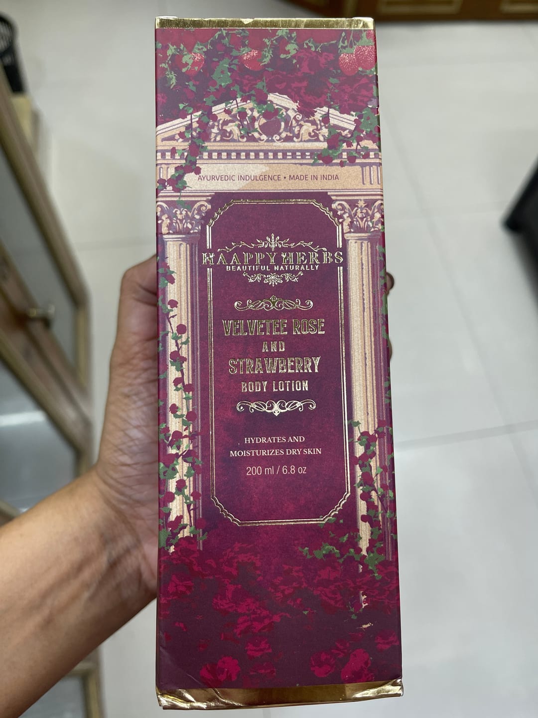 Customer photo review of Velvetee Rose Strawberry Body Lotion