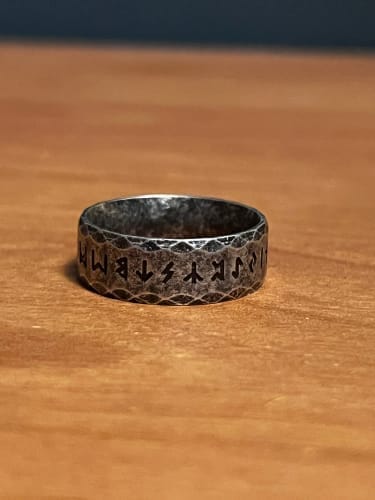 Customer photo review of Rune Rings – Symbols of Ancient Power