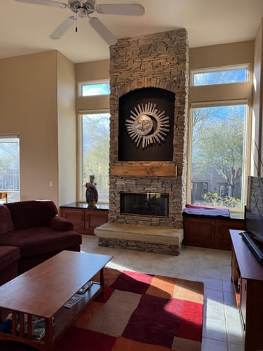 Customer photo review of Distressed Mantels