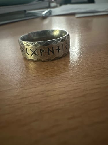 Customer photo review of Rune Rings – Symbols of Ancient Power