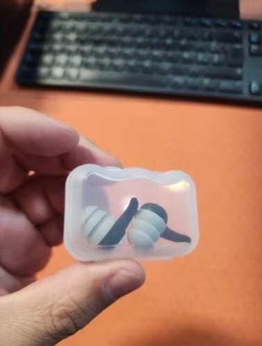 Customer photo review of HexoHush™ Waterproof Noise-Reducing Earplugs