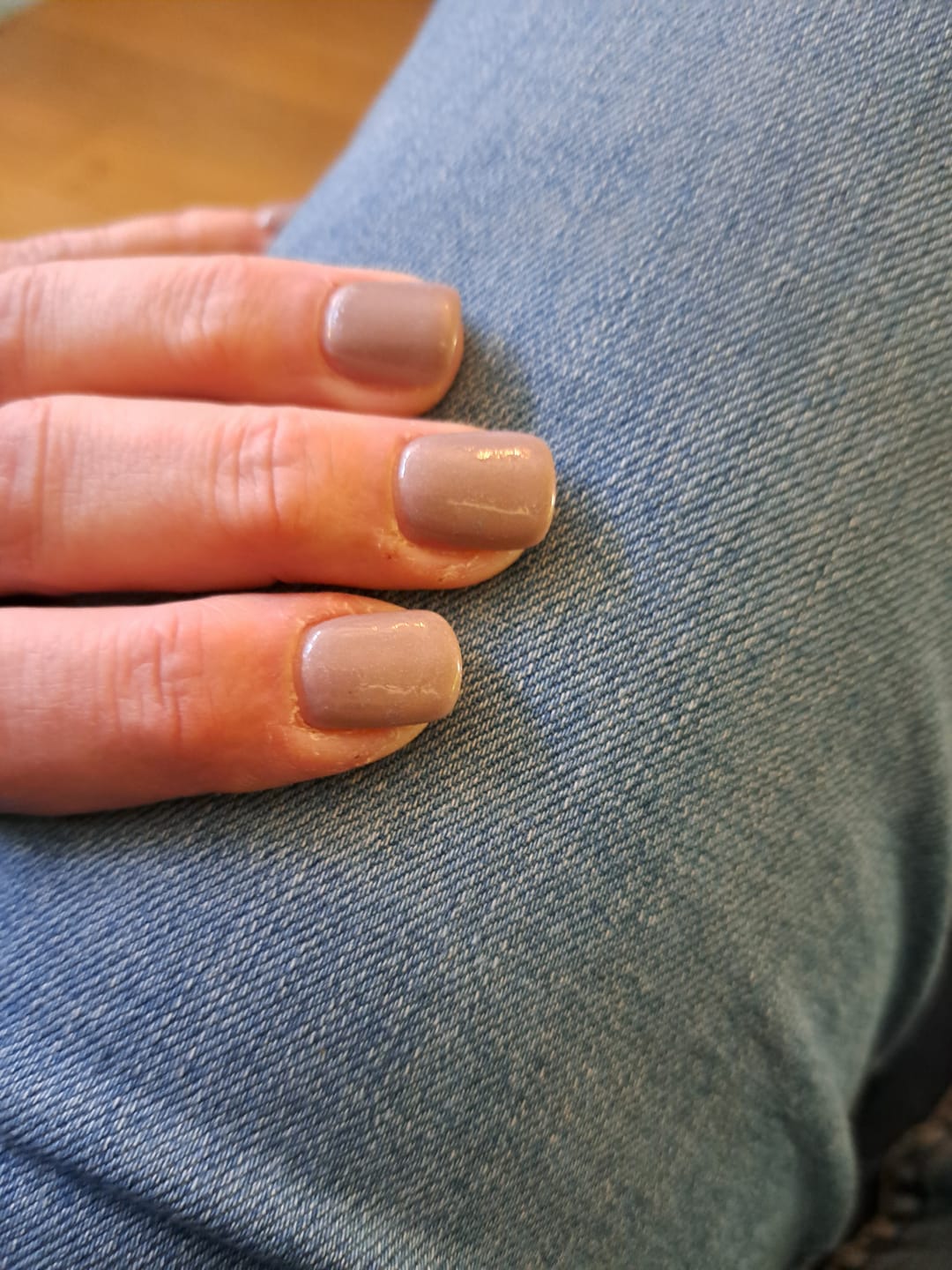 Customer photo review of Autumn Tea Gold Dipping Powder
