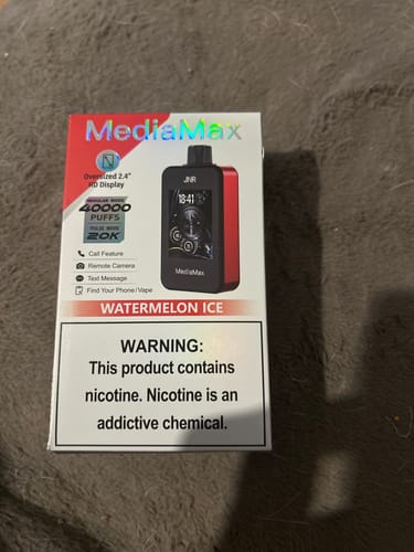 Customer photo review of JNR - MediaMax - 40K - Puff / Vape Jetable - 2% nicotine - Smart connect