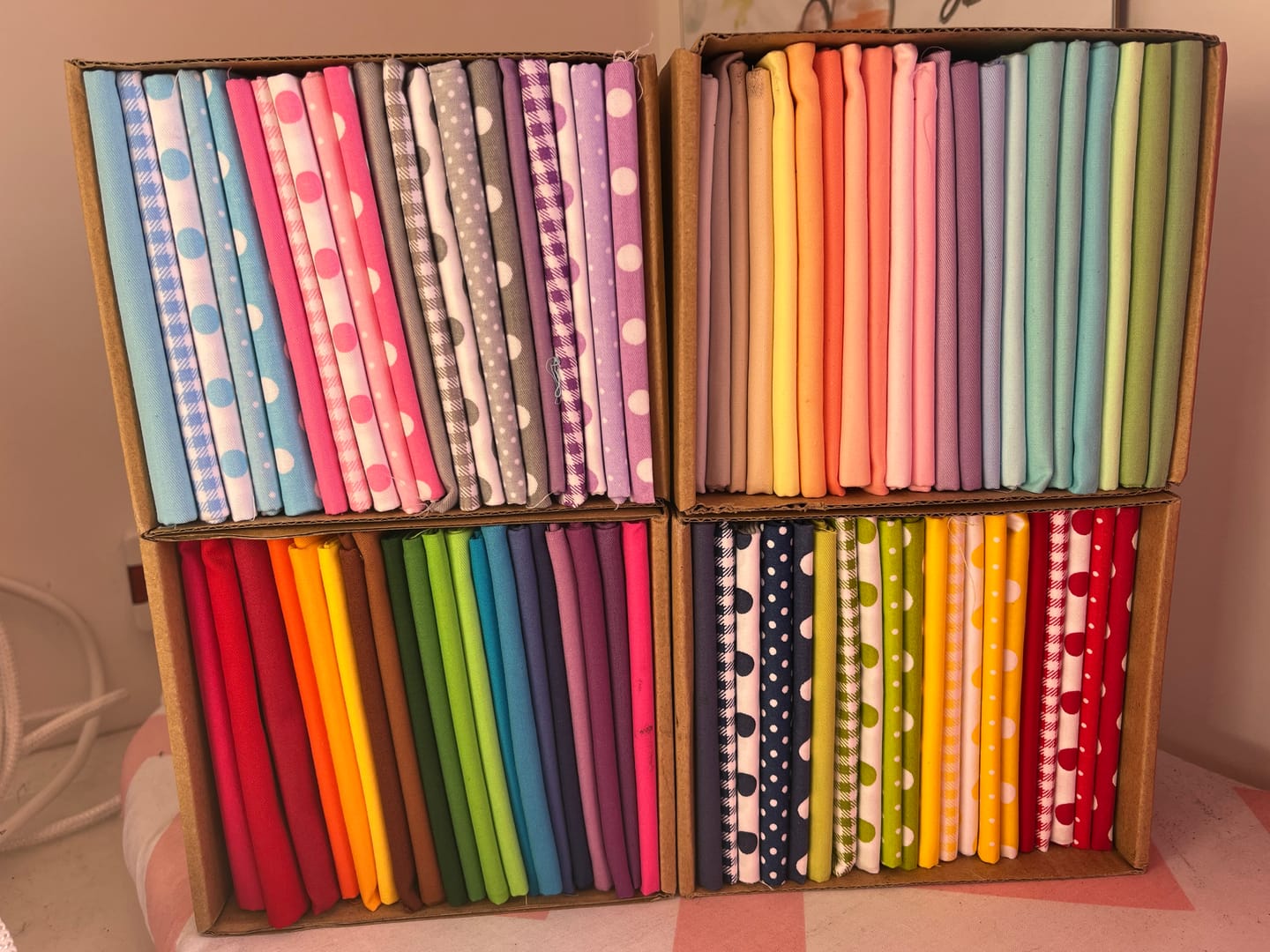 Customer photo review of 20 Piece Cotton Fat Quarter Bundle Box