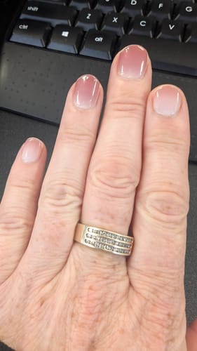Customer photo review of Turkish Delight | Nail Polish Wraps