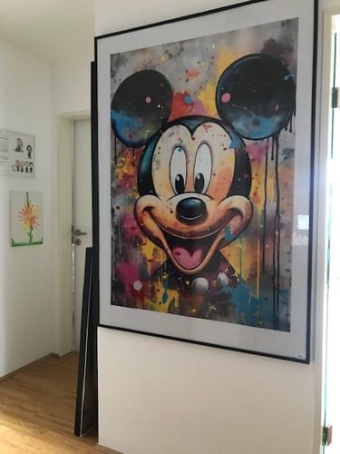 Customer photo review of Poster Mickey Portrait Pop Art Hochformat