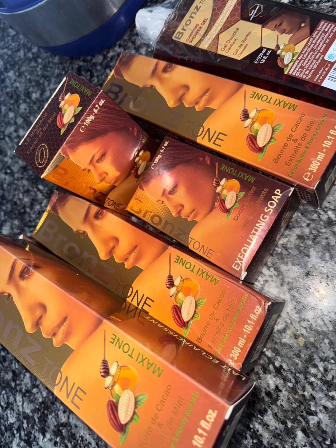 Customer photo review of Bronz Tone Maxi Tone Fade Milk With Cocoa Butter & Honey 10.1oz (Big size)