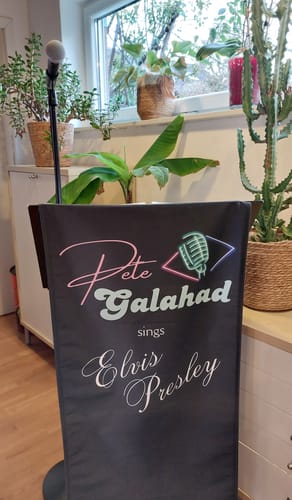 Customer photo review of Stoffbanner inkl. Druck