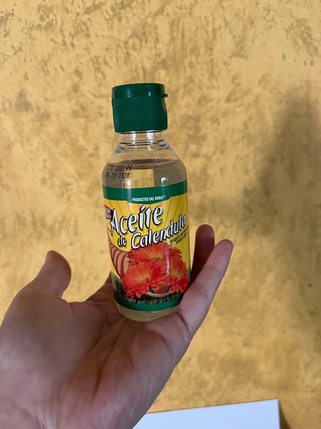 Customer photo review of Aceite para masaje de Caléndula