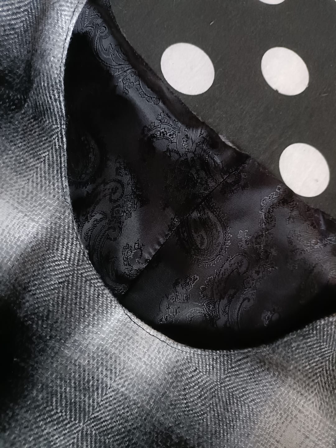 Customer photo review of Paisley Jacquard Lining Fabric