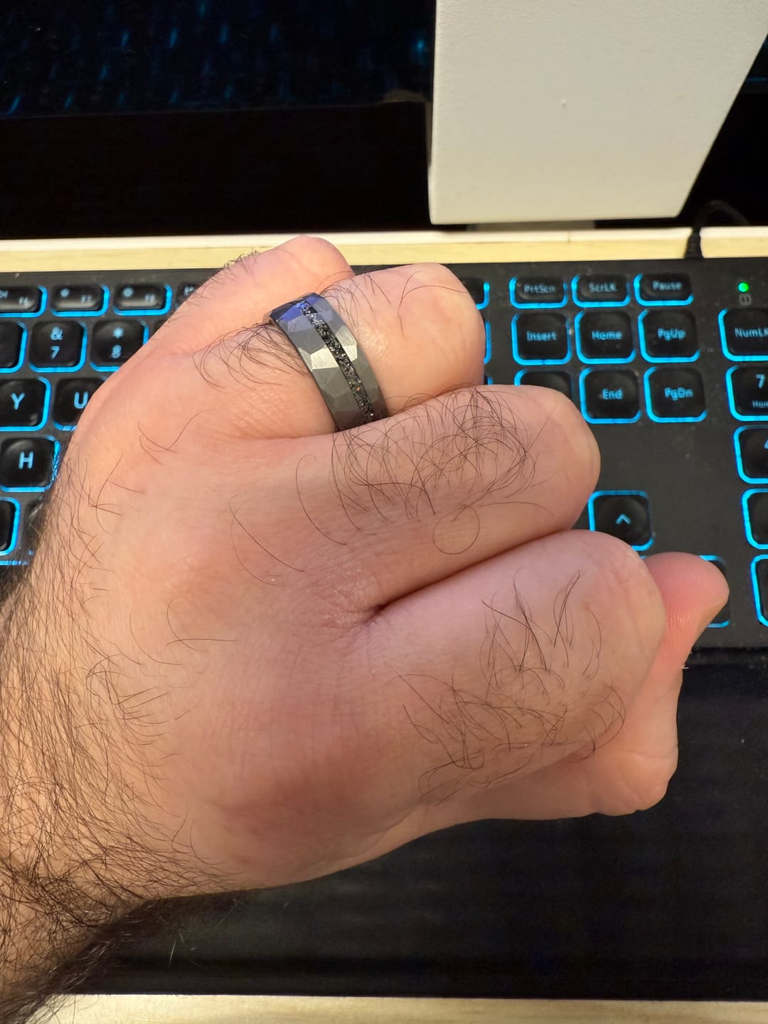 Customer photo review of Hammered Meteorite