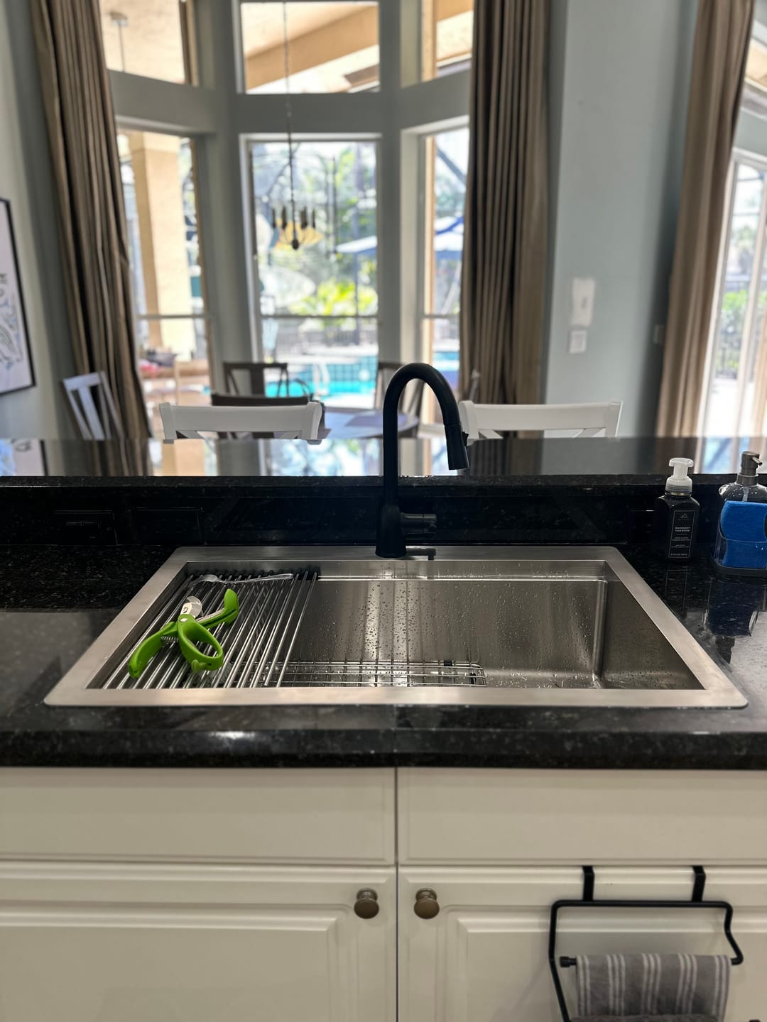 Customer photo review of 33" Top-Mount Workstation Sink – 16 Gauge Stainless Steel Single Bowl – Right Offset Drain – Seamless Drain (5TMLS33R)
