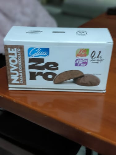 Customer photo review of Biscotti proteici Nuvole ricoperti di cioccolato gusto cacao
