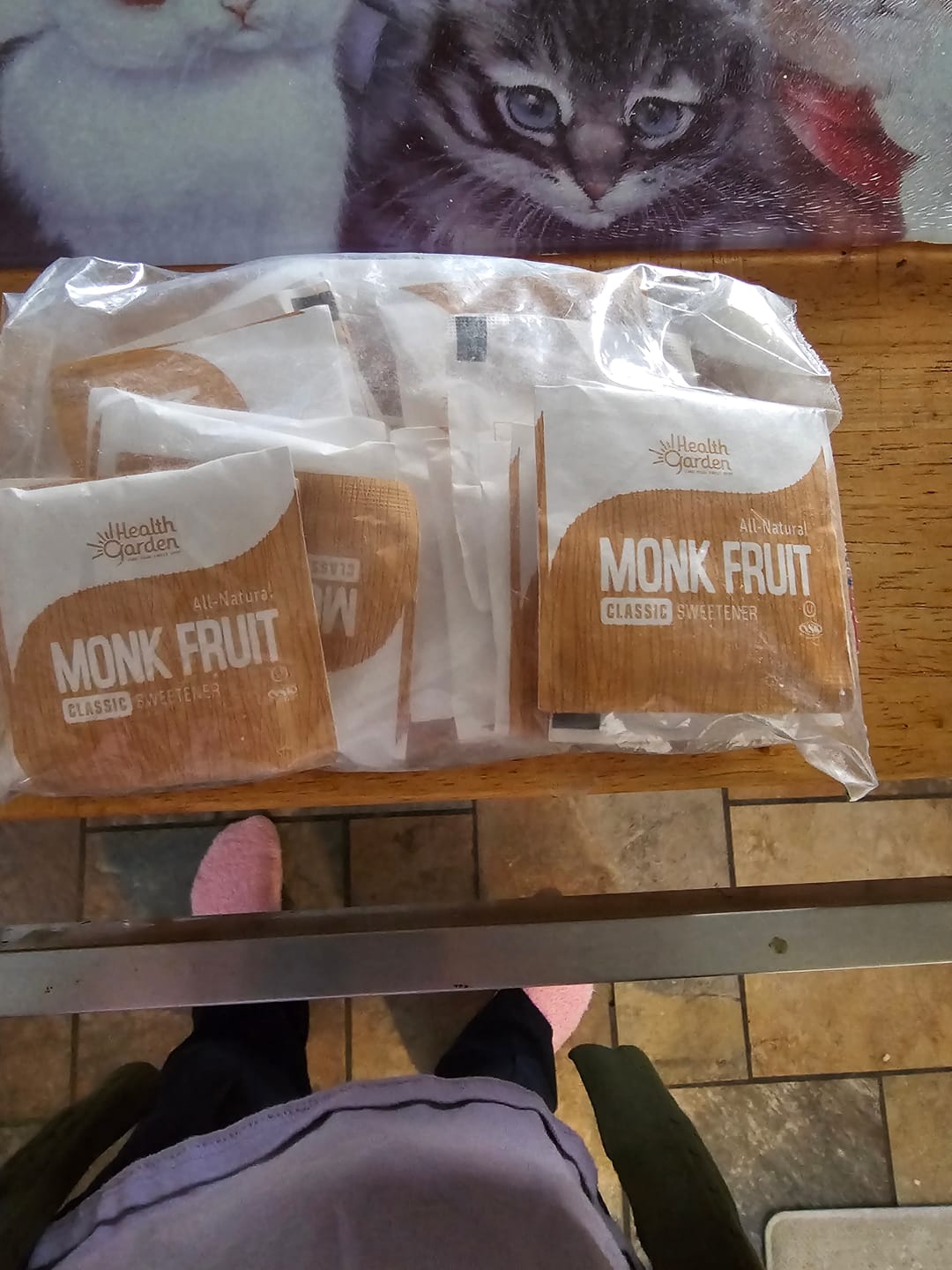 Customer photo review of Monk Fruit Classic Packets 40ct