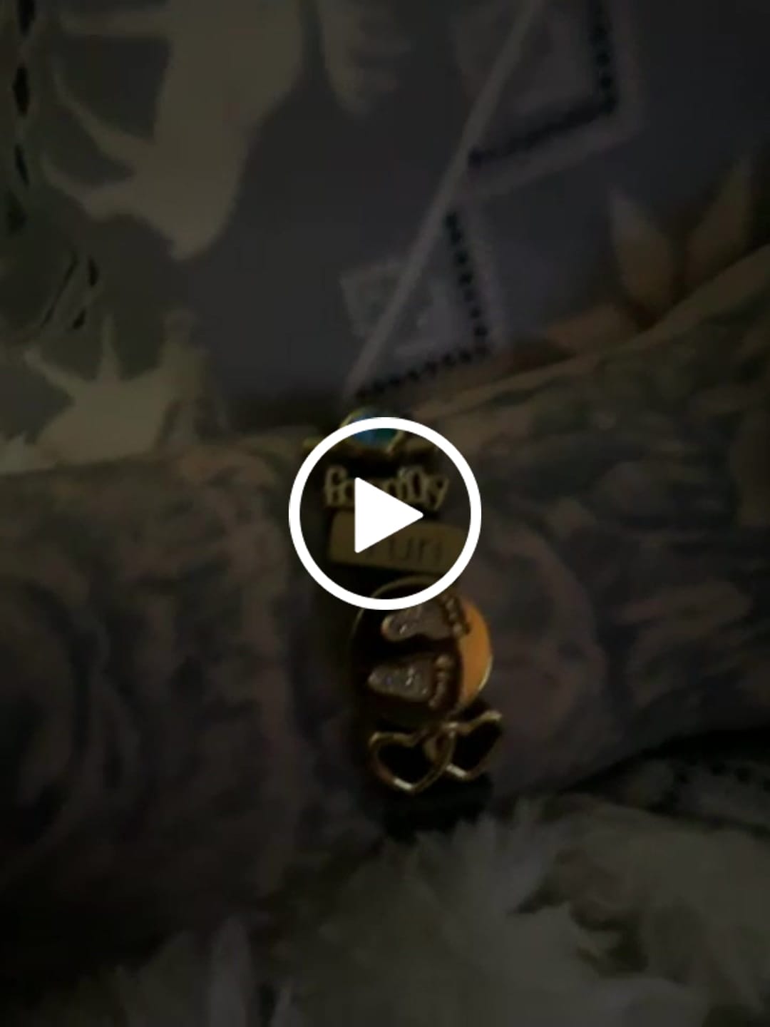 Customer video review of Mesh charm name gold