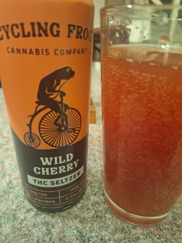 Customer photo review of Wild Cherry THC Seltzer, 6pk