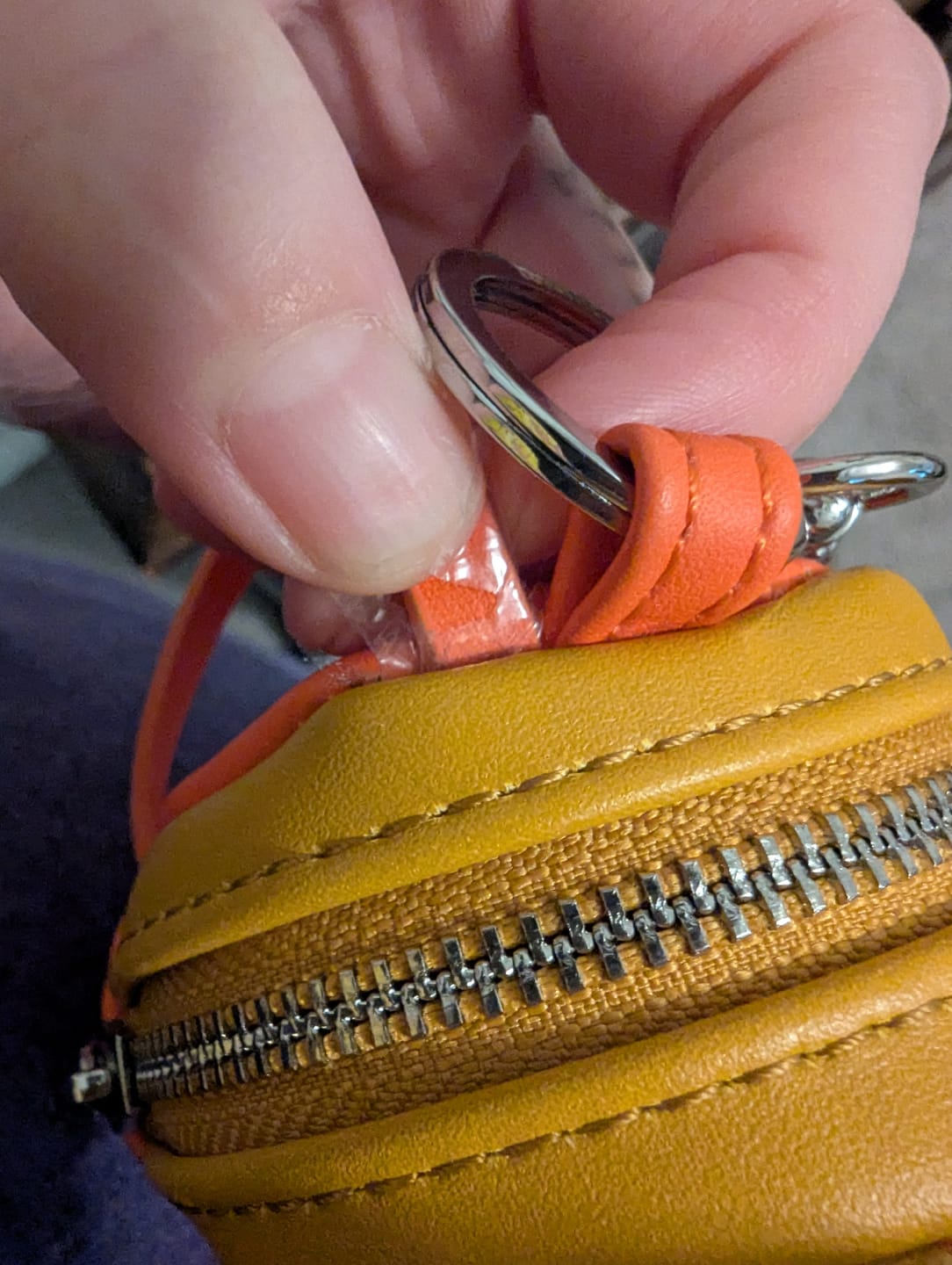 Customer photo review of Loungefly Disney Cinderella 75th Anniversary Mini Backpack Mystery Box Keychains
