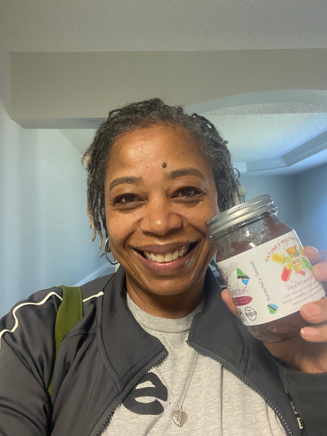 Customer photo review of ELDERBERRY GINGER East African Sea Moss Gel (16oz jar(s)
