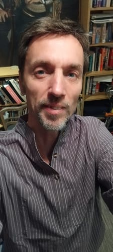 Customer photo review of Chemise à manches longues à col Henley en coton à rayures verticales pour hommes