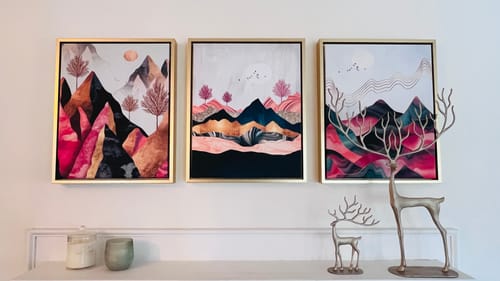 Customer photo review of Peruvian Mountain Set of 3 Prints
